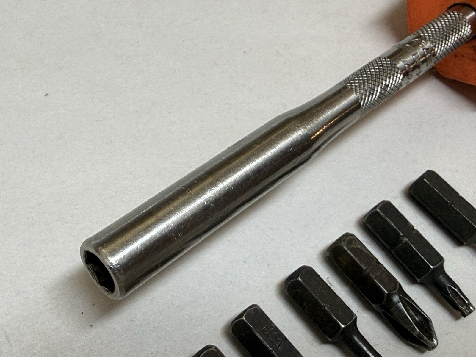 For Repair Snap-On USA Orange Soft Grip Magnetic Ratcheting Screwdriver SGDMRC4A