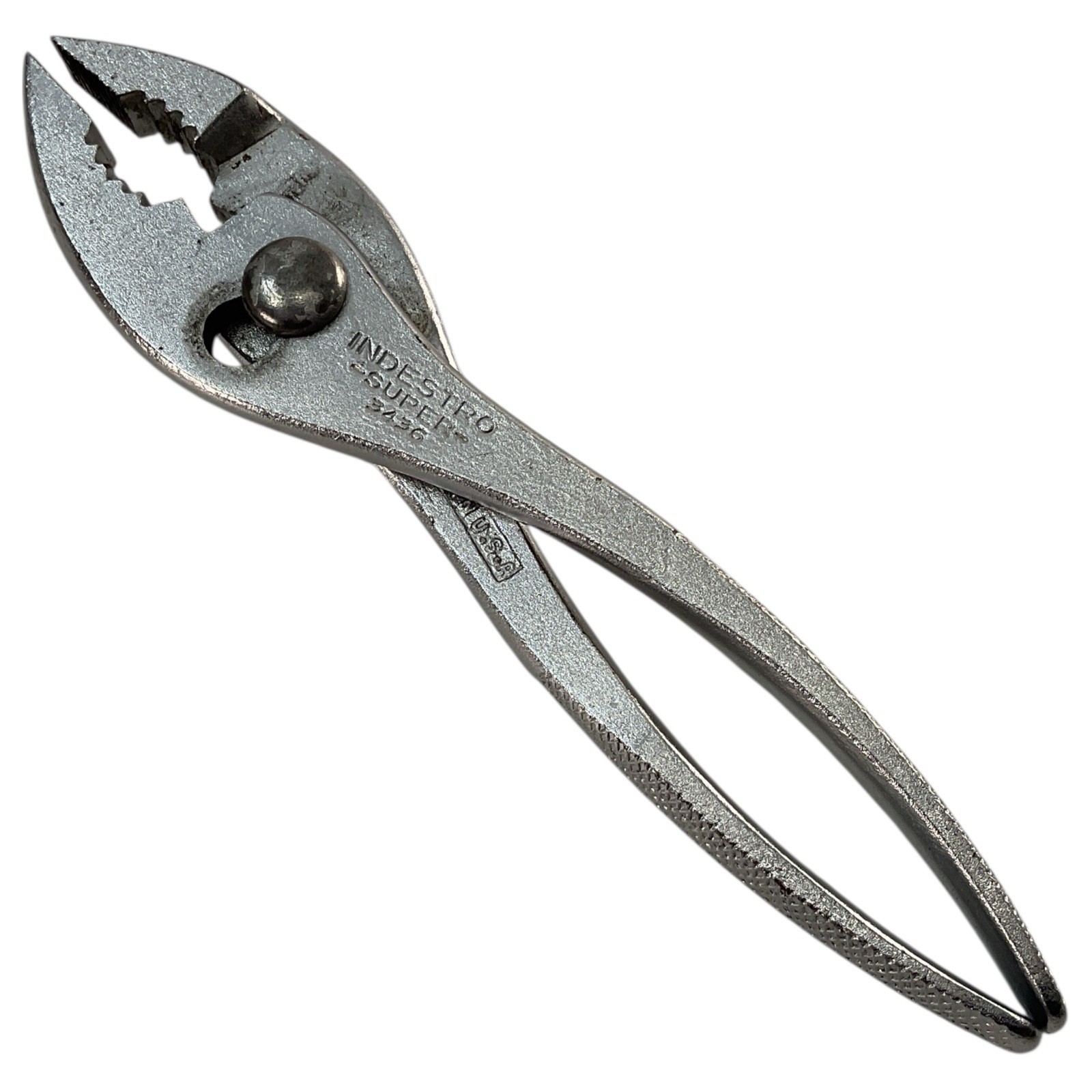 Indestro 3436 Super Slip Joint Pliers 6″ Vintage USA Made Hand Tool Collectible