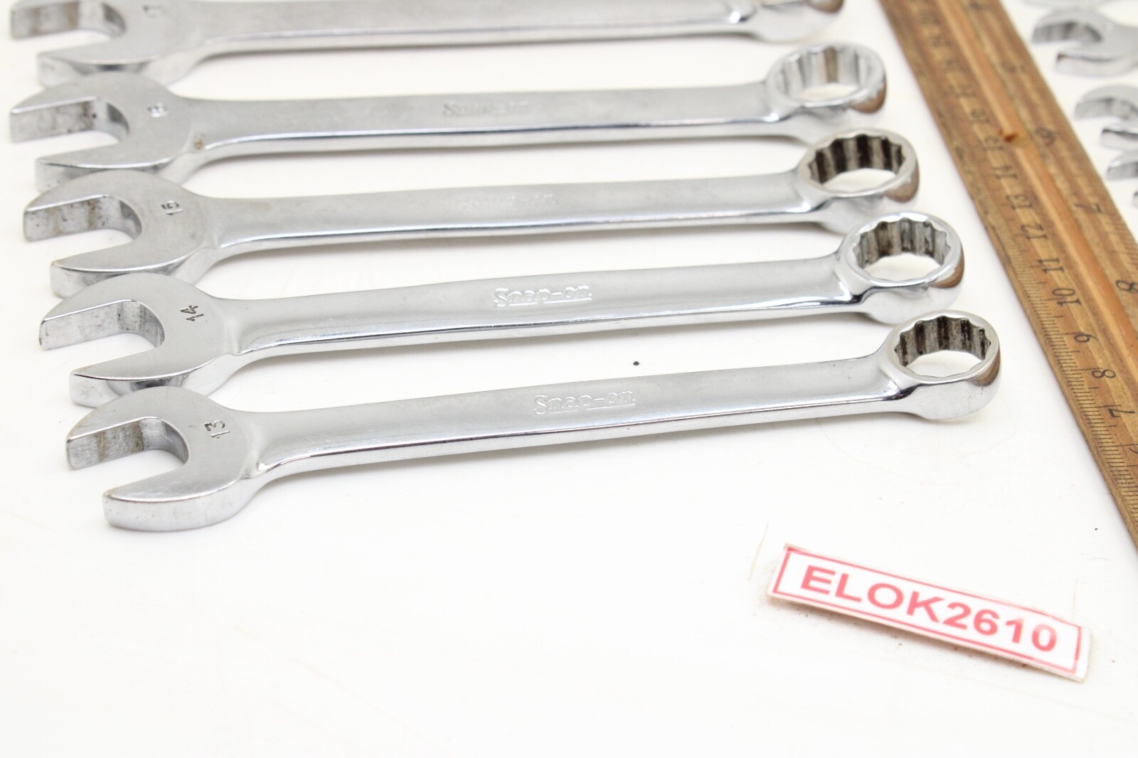 Snap On OEXM6-OEXM19 6-19mm 14 Piece 12 Point Metric Combination Wrench Set USA