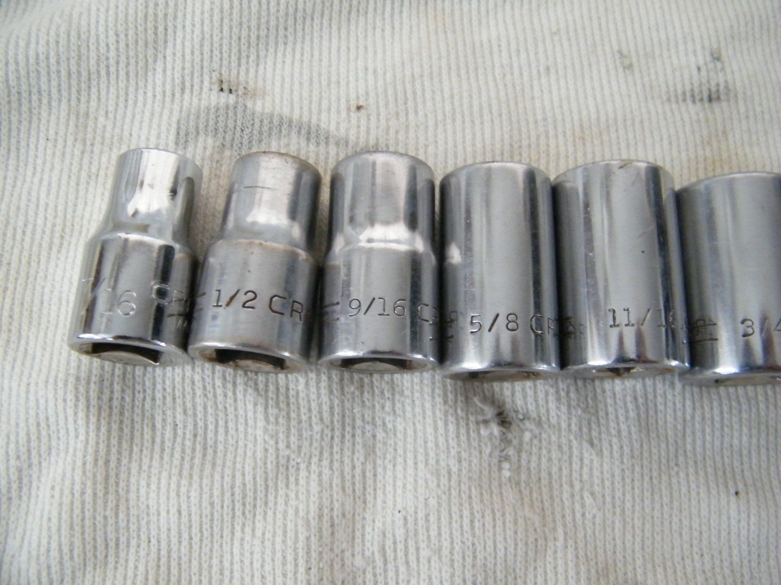 12-piece CRAFTSMAN 1/2 drive Shallow 7/16″ to 1-1/8″ 12-p Socket Set USA