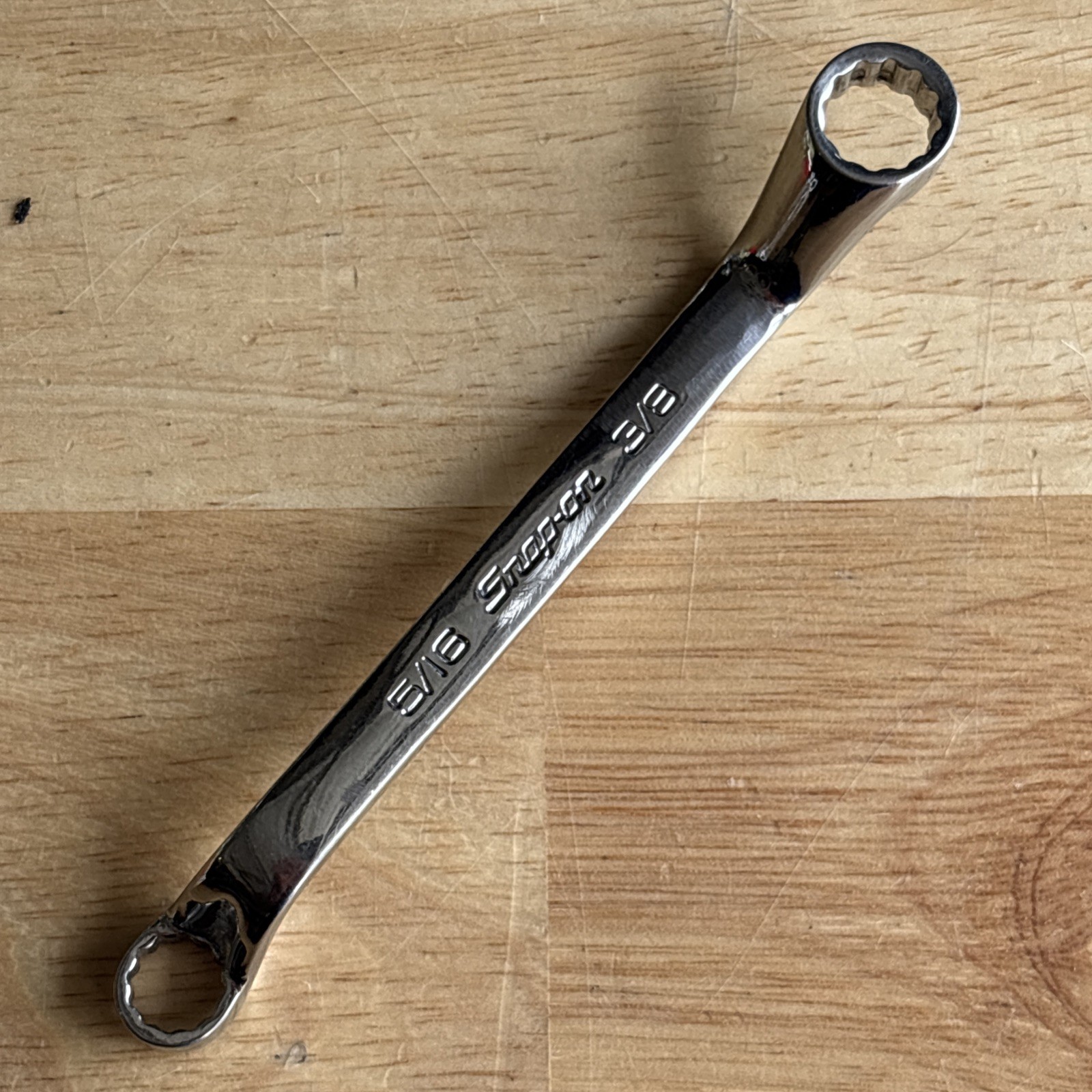 Snap On 5/16″ x 3/8″ Short Box End Wrench Deep 60 Degree Offset XSO1012 READ!