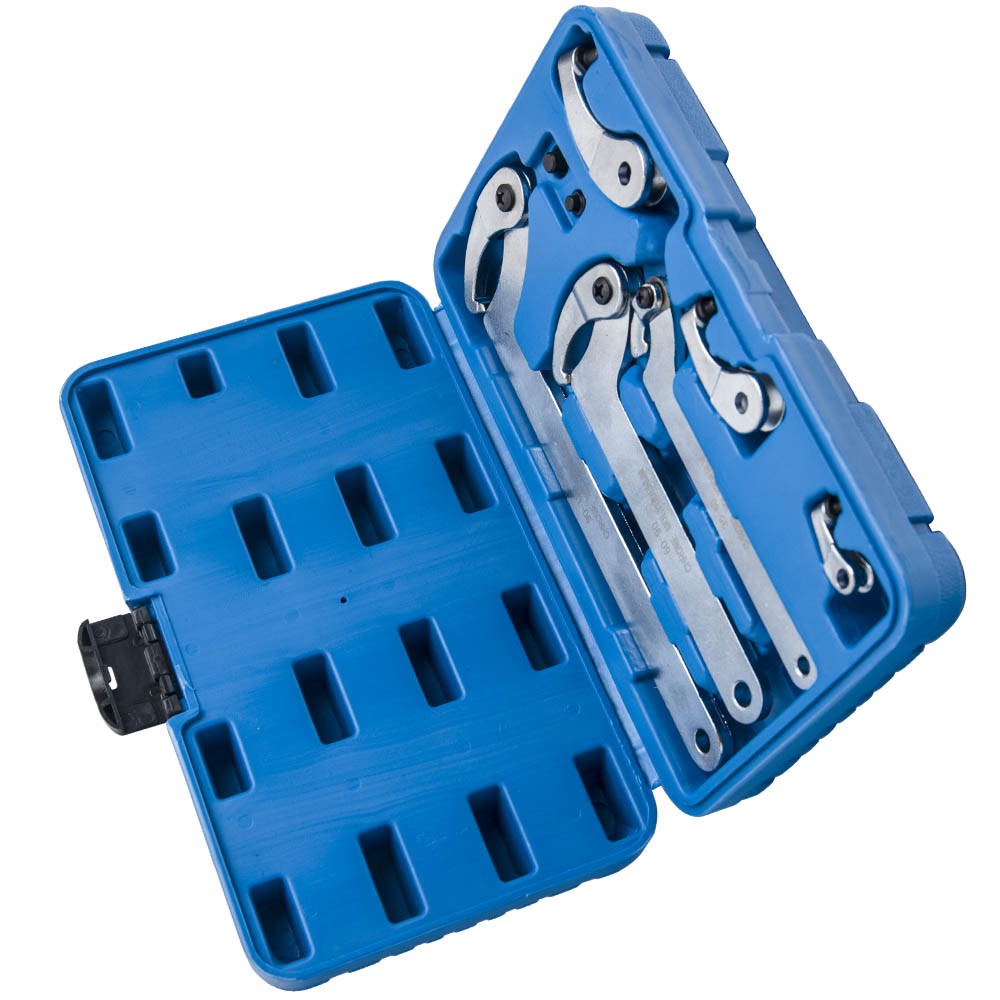 Adjustable Hook & Pin Spanner Wrench Tool Set Locking Nut Wrench 35-120mm New