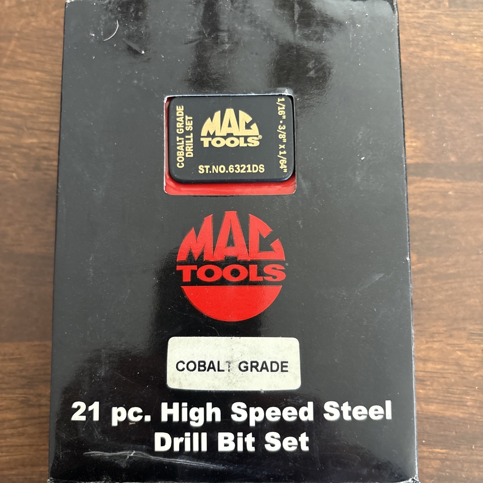 Mac Tools 21 Piece High-Speed Steel Drillbit Cobalt Grade