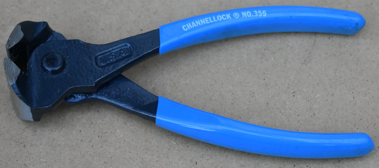 CHANNELLOCK NO. 356, 6-1/4″ HIGH-LEVERAGE END CUTTING PLIERS NIPPER