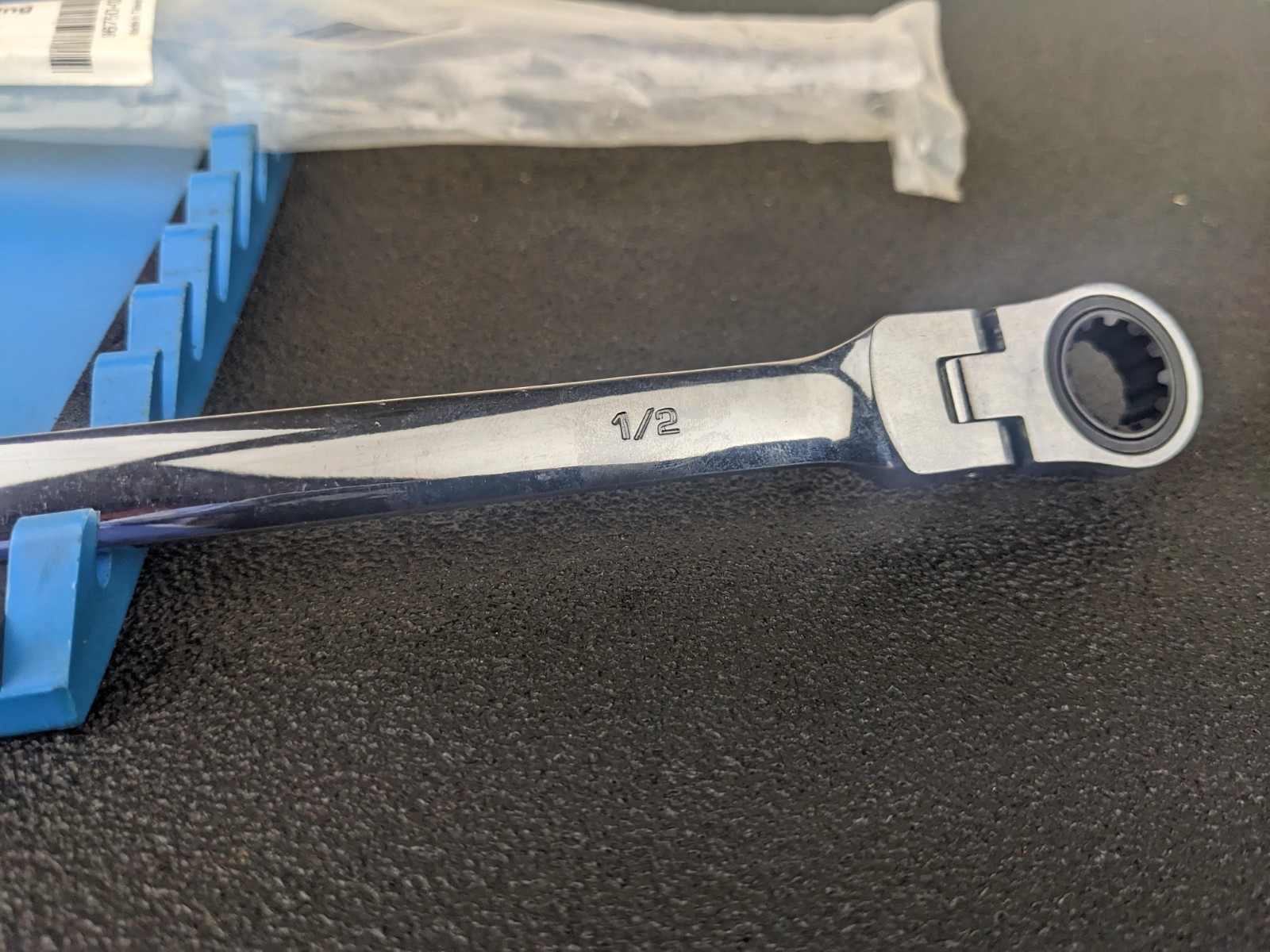 #bk170 Steelman Pro 7/16″ x 1/2″ SAE Flex Double Box End Ratcheting Wrench