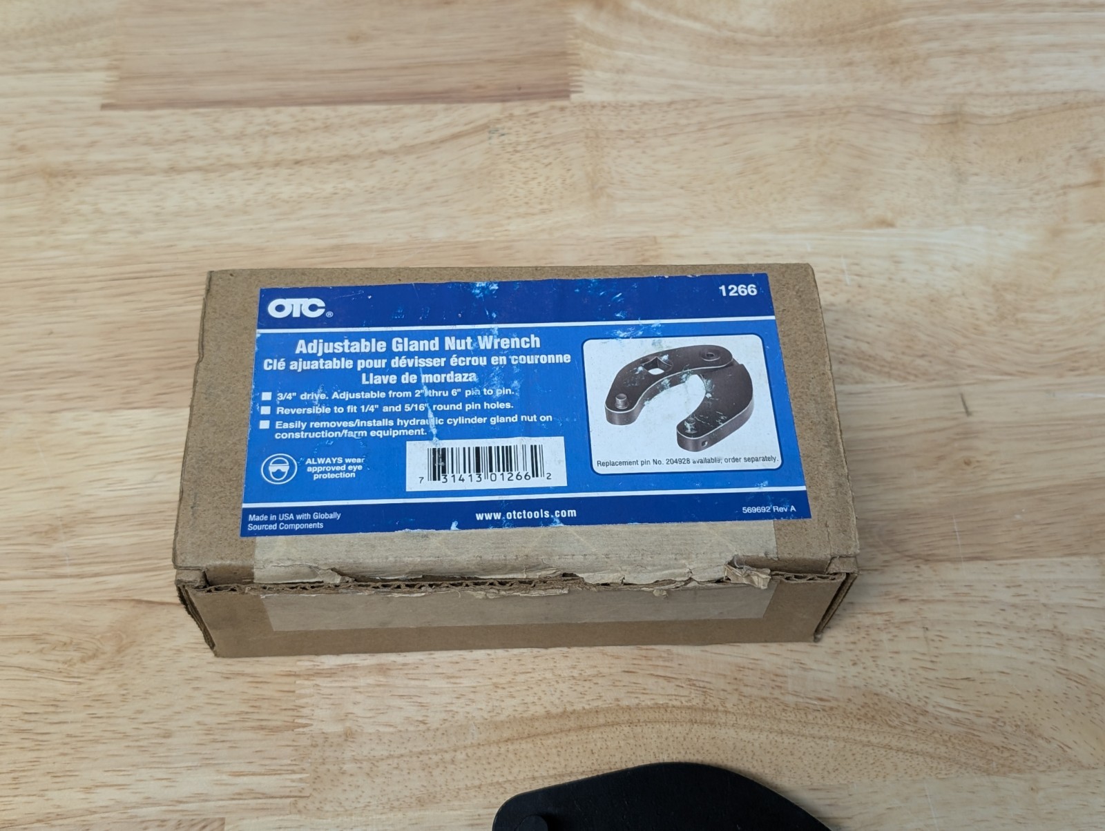 OTC 1266 Adjustable Spanner Gland Nut Wrench-3/4” Drive