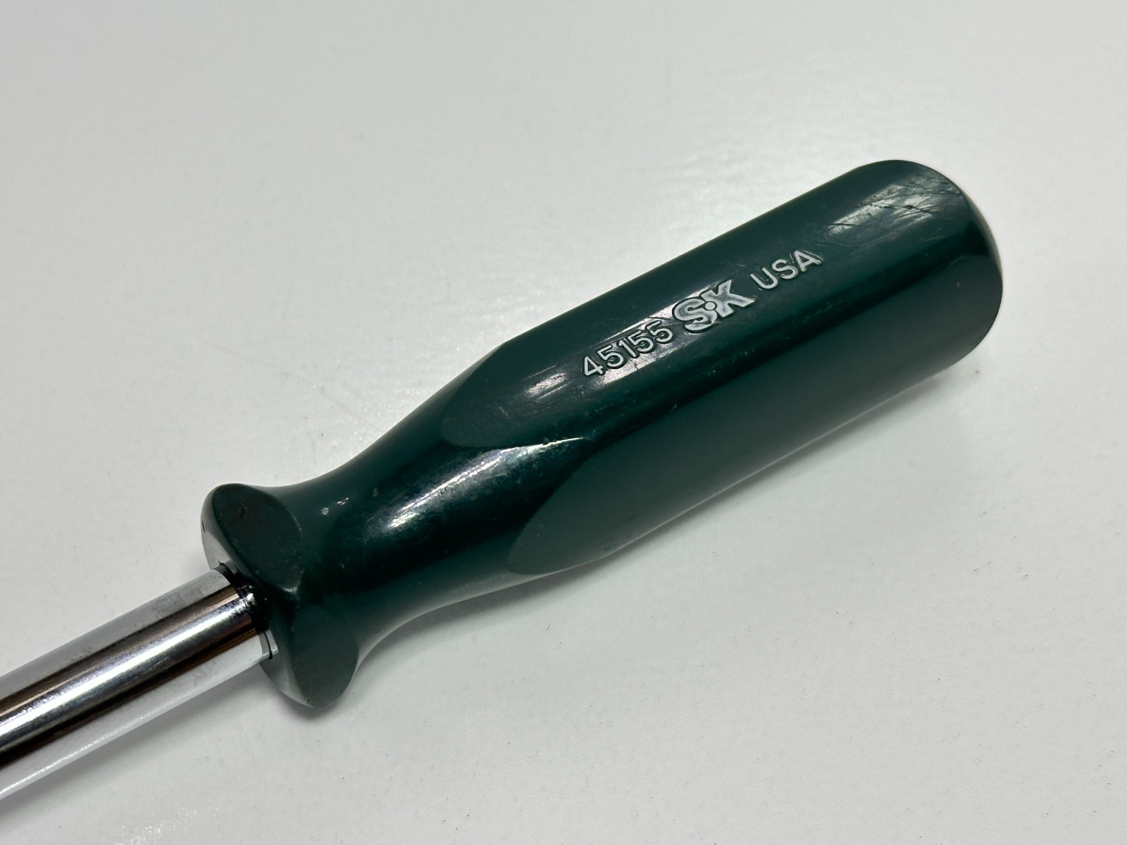 SK Professional Tools USA (RARE) 3/8″ Drive Spinner Handle Green Hard Handle