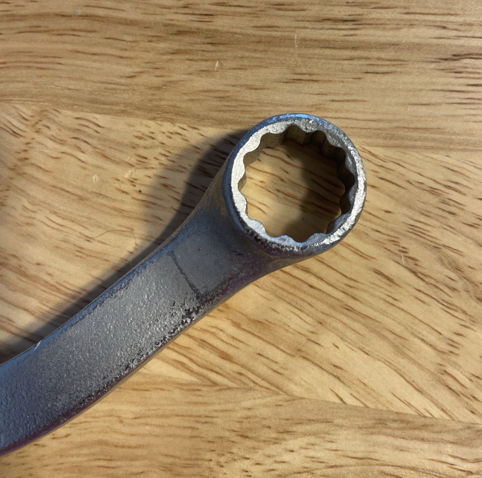 Snap-On Tools S9607 9/16″ 12-Point GM Door Hinge Curved S-Wrench USA