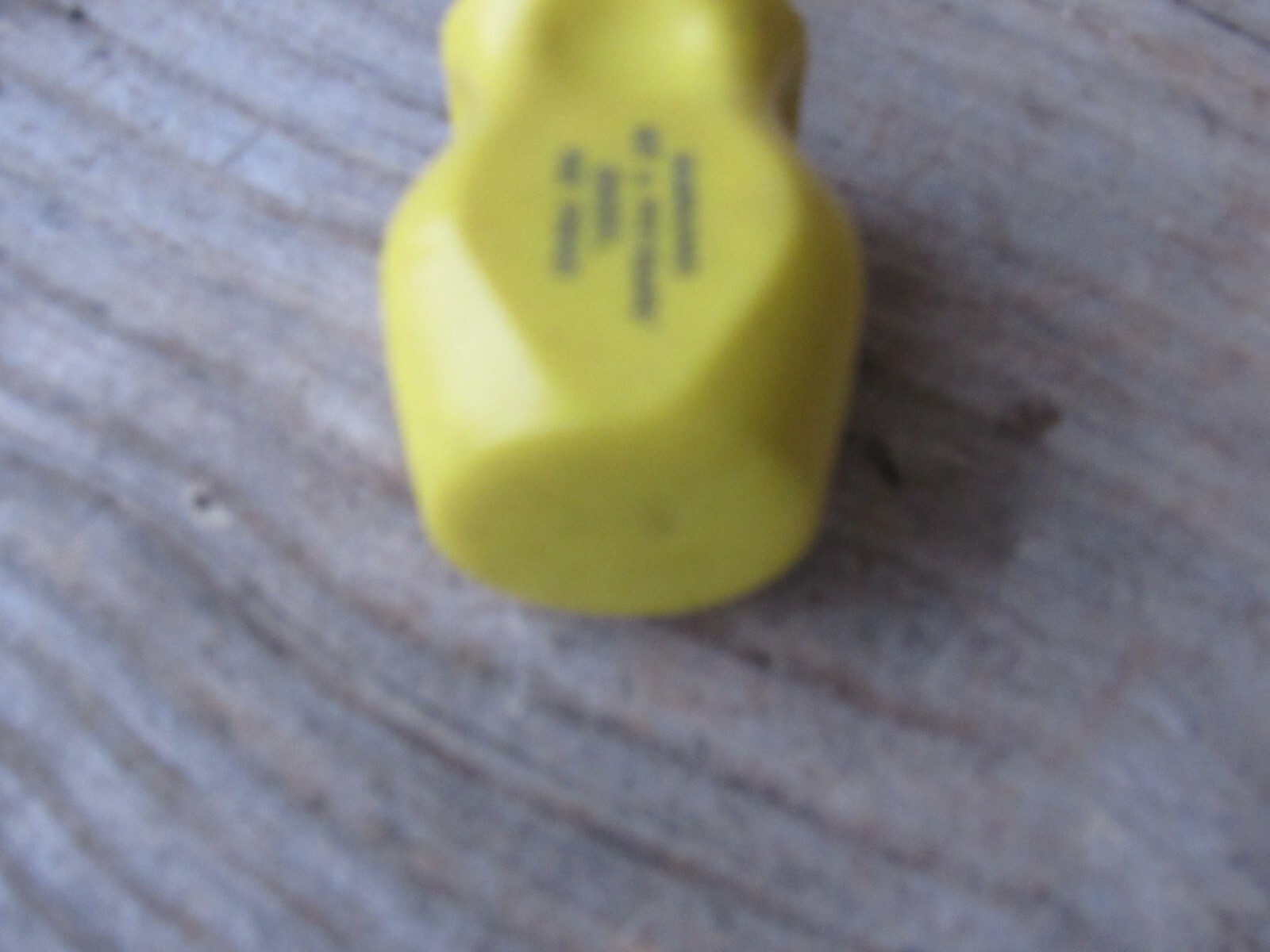 SNAP ON SDD1 STUBBY YELLOW HARD HANDLE SLOTTED STRAIGHT FLAT TIP SCREWDRIVER