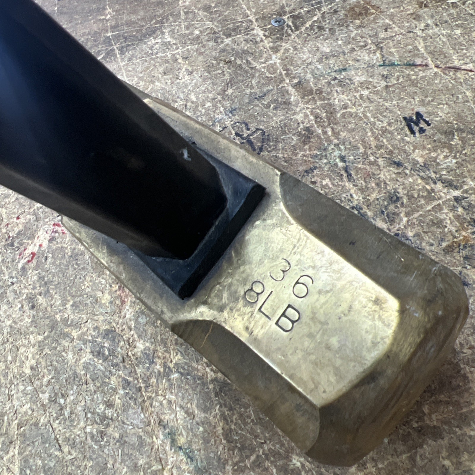 Matco Tools 3.6 8LB Brass Head Dead Blow Sledge Hammer