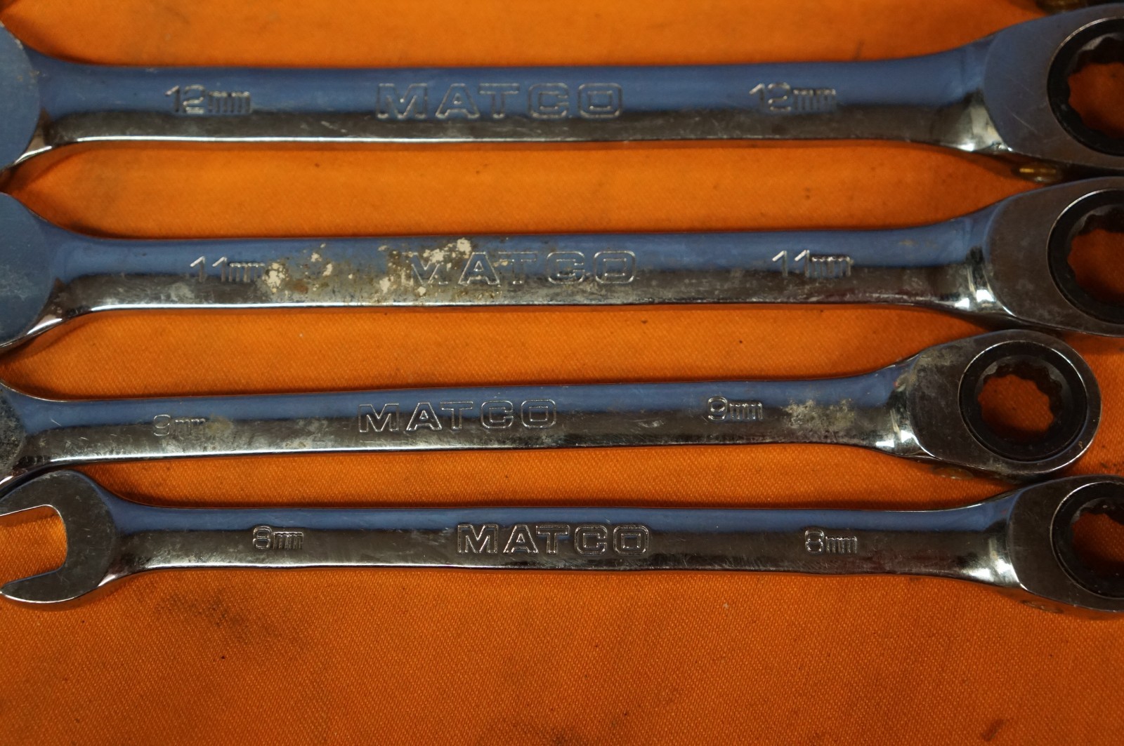 Matco Tools 7GRC19M2 Combination Wrench 10PC 8MM 9MM 11-12MM 14-19MM