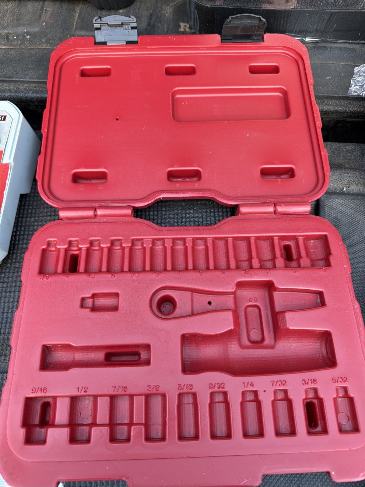 CASE ONLY Sears Craftsman 27pc Max Axess Socket Wrench Set 32818 1/4” Drive