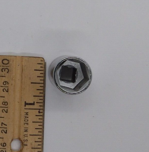 Vintage Craftsman 1/4″ Drive 1/2″ 6 Point Shallow Socket G 43499 USA NOS