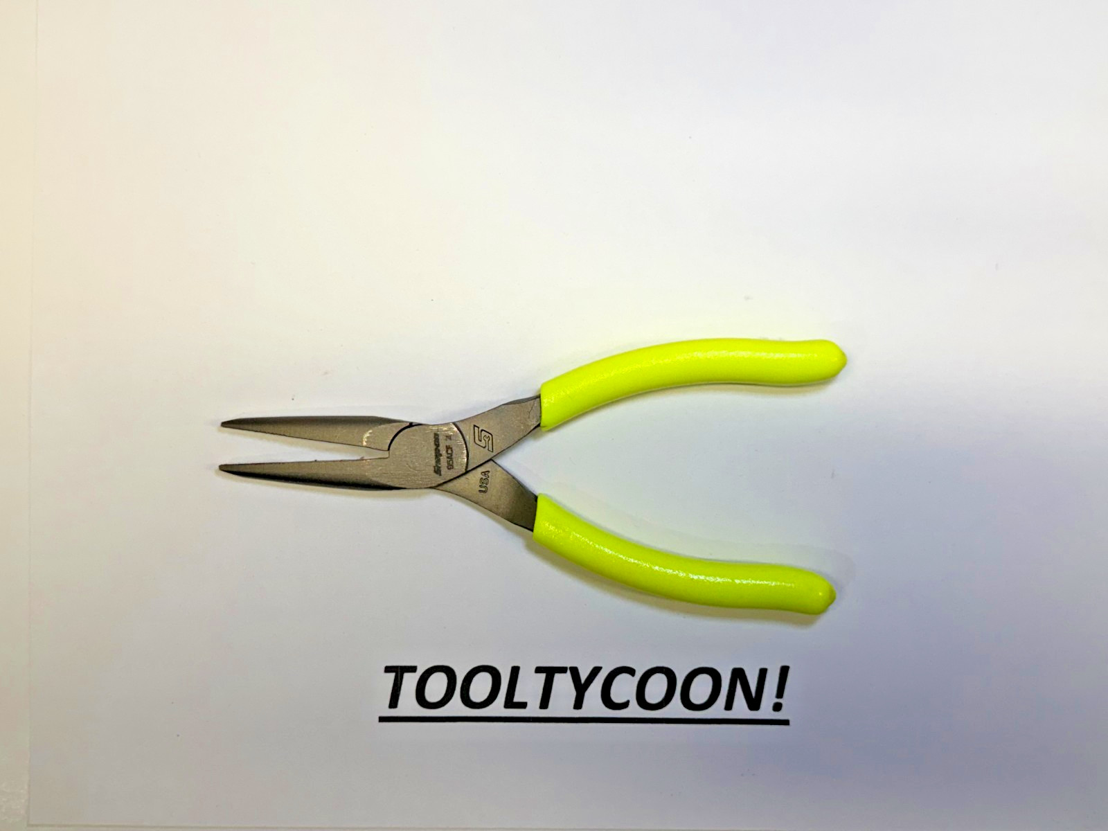 Snap-On Tools USA NEW HIVIZ Soft Grip 6″ Talon Grip Needle Nose Pliers 95ACFHV