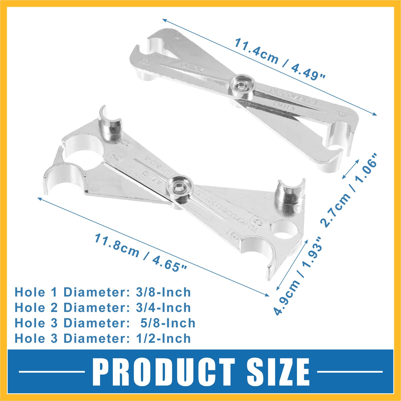Fuel Line Disconnect Tool Kit 3/4″ 5/8″ 1/2″ for GM for ford (Pack of 2)