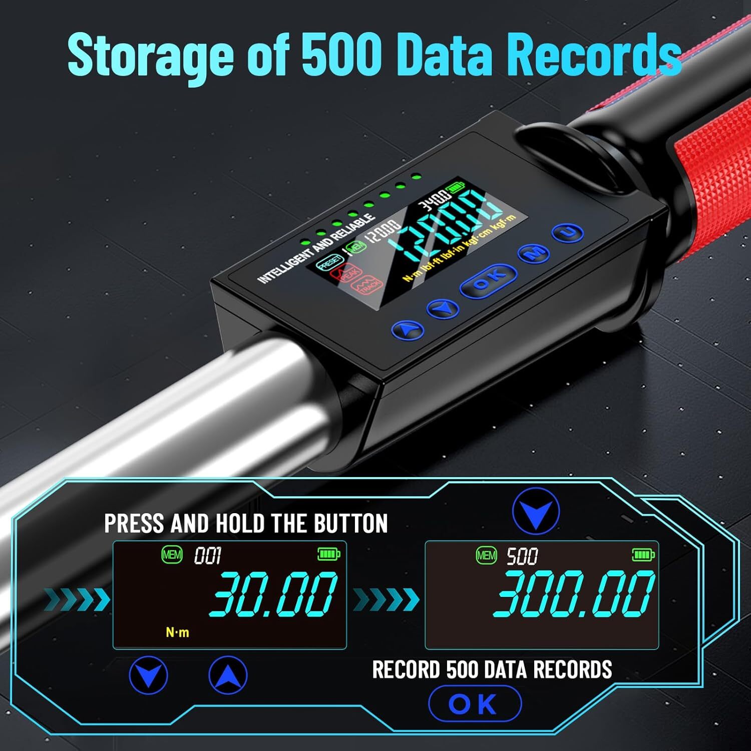 Seesii 1/2″&3/8» Digital Torque Wrench Combo 3/8″ 0–220 Nm & 1/2» 17-340 nm