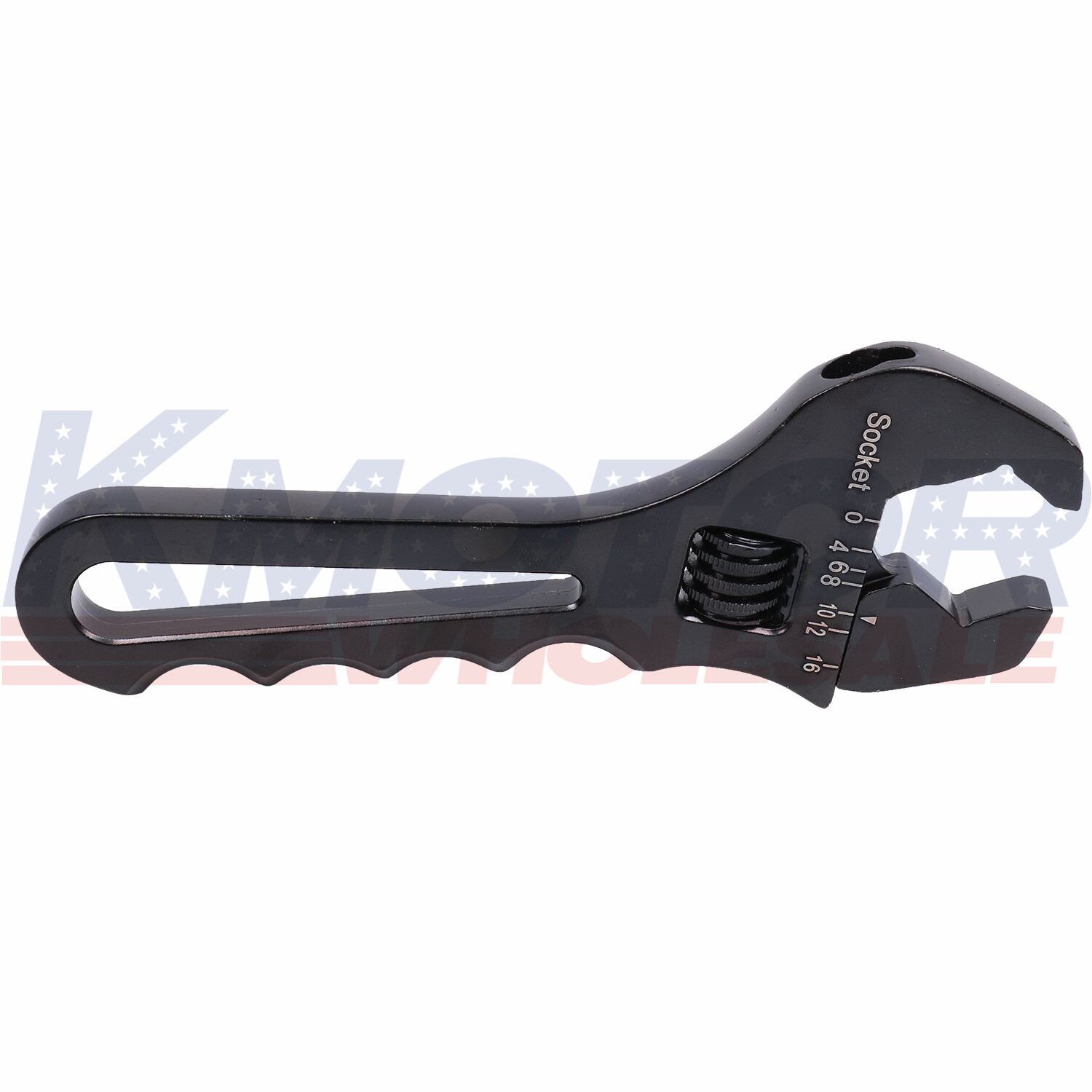 Adjustable Wrench Aluminum Tool Spanner Black 3AN-16AN For Hose End Fitting