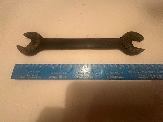 MADE USA – VINTAGE BILLINGS HEAVY DUTY 1″ X 15/16″ OPEN END WRENCH