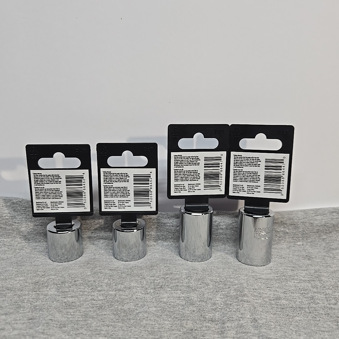 Lot Of 4 Hyde Master Mechanic 1/2 & 3/8″ in Drive 6 Pt Sockets Both 3/4″ New