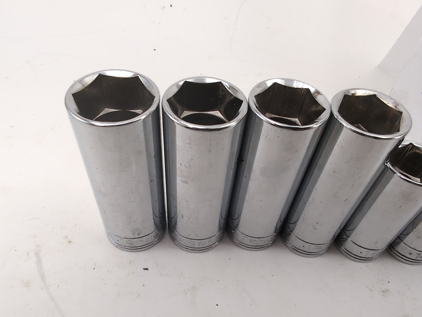 S-K Deep METRIC 3/8″dr 6pt 11pc Set 9mm-19mm – Made in USA – SUPERB!!!