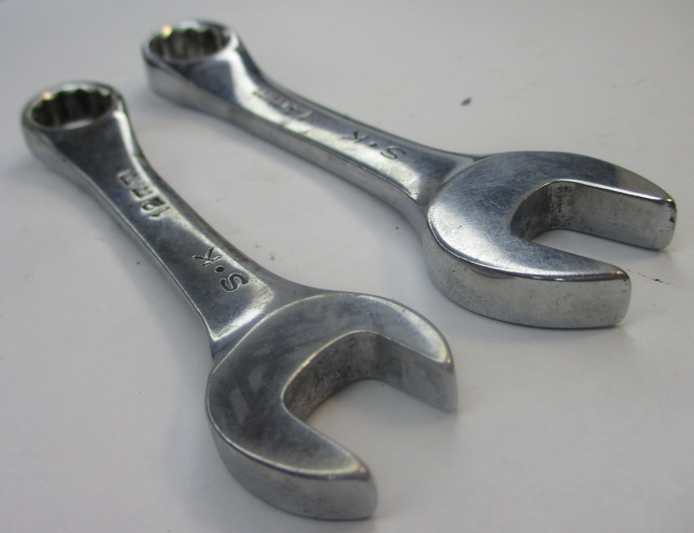 SK 2pc Metric 88112 12mm 88114 14mm 12 Point Stubby Combination Wrench USA