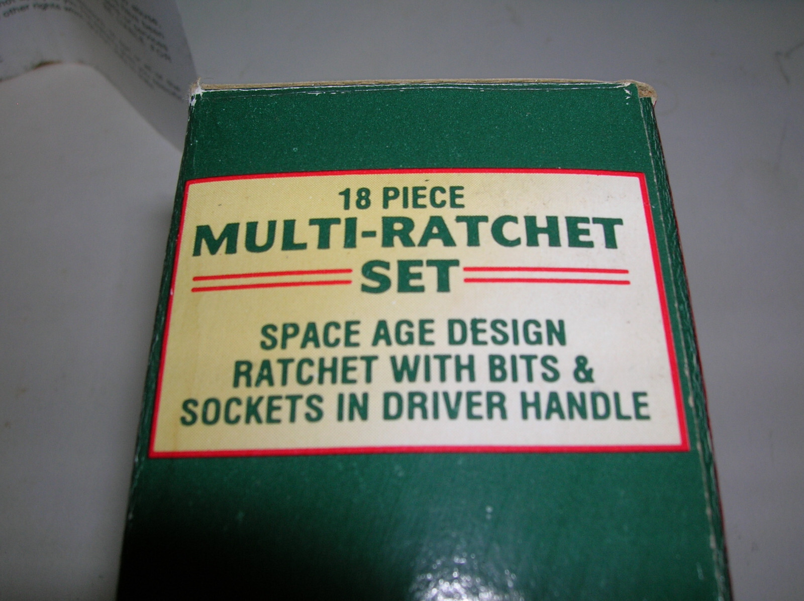 Multi-Ratchet Set 18pc Sockets & Bits Vintage Ratcheting Built in Storage DUREX