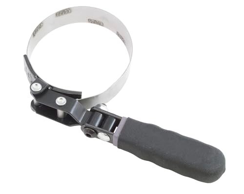 Oil Filter Swivel Wrench Stainless Steel 3.5-3.875 Inch Band Textured Coating