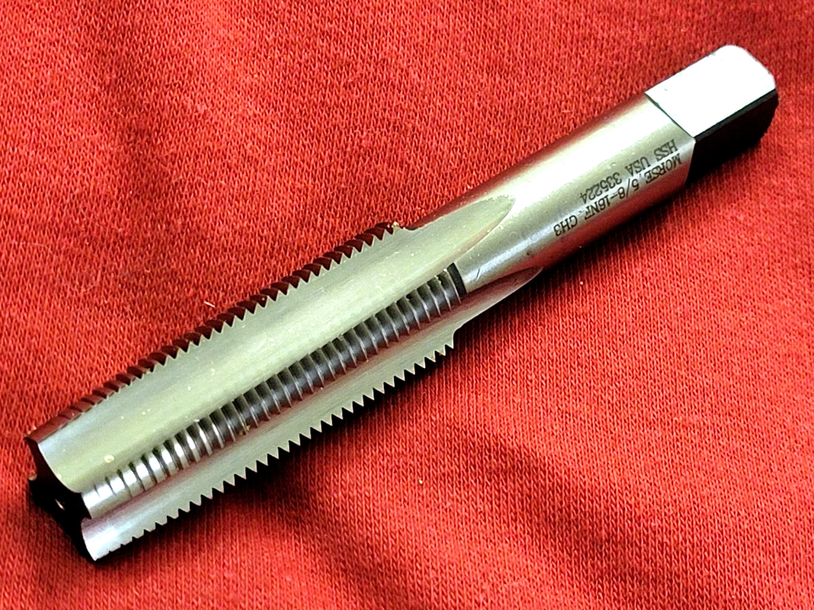 5/8-18 Taper Tap Morse MT3732316 HSS 4FL NF Hand GH3 USA