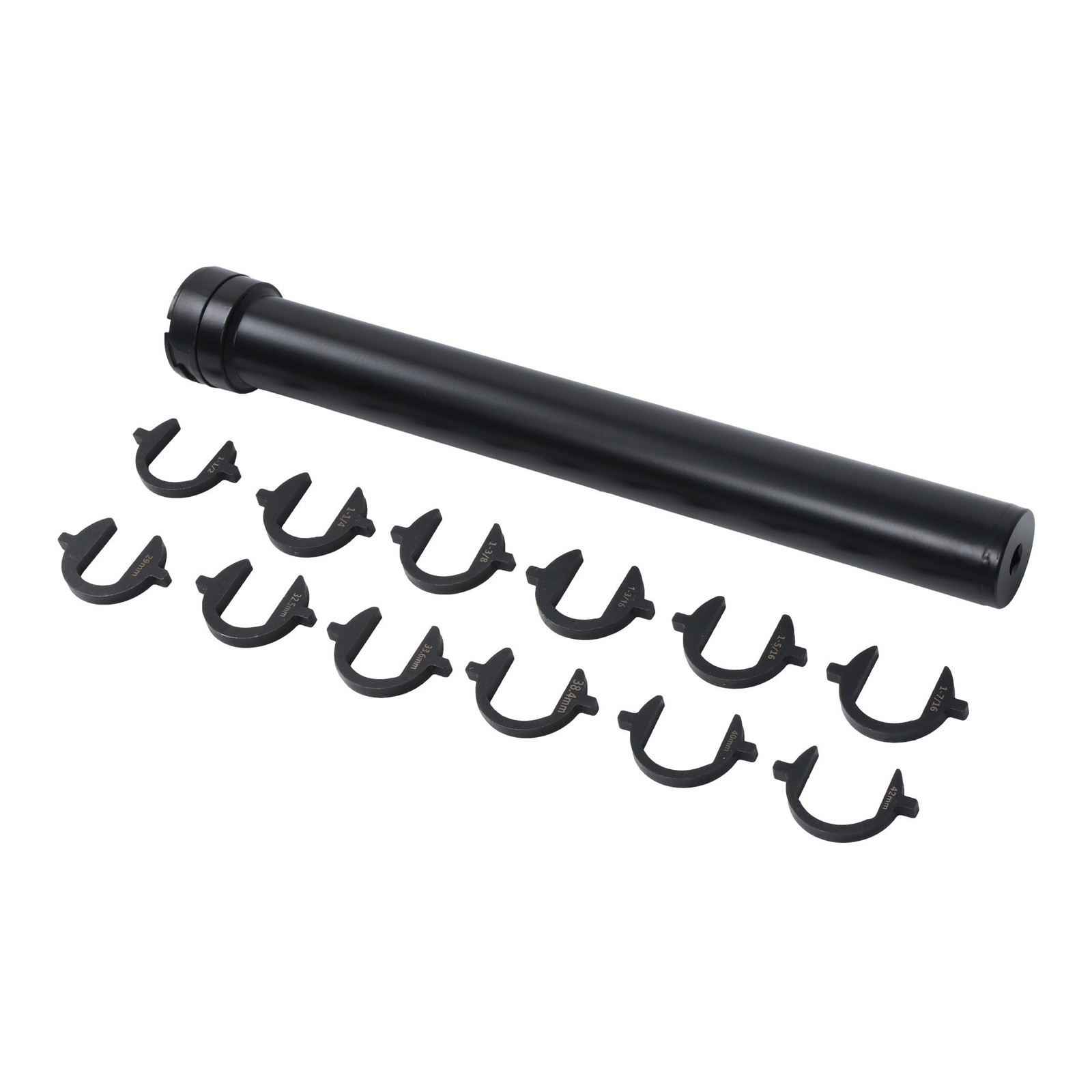 LABLT 13PCS Inner Tie Rod Removal Tool Kit with 12 SAE+Metric Crowfoot Adapters