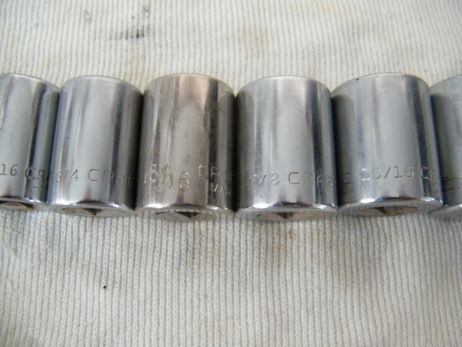 12-piece CRAFTSMAN 1/2 drive Shallow 7/16″ to 1-1/8″ 12-p Socket Set USA
