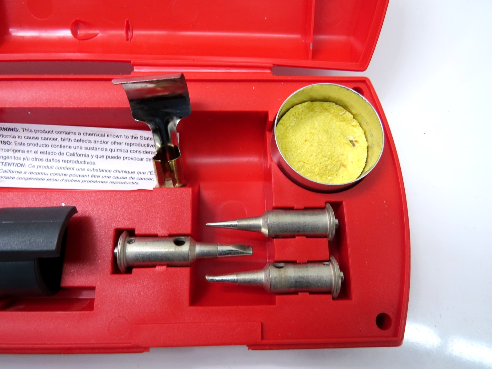 Snap On Gas Soldering Auto-Ignition Multi Kit 25-130 Watt W/Storage Case YAKS32A