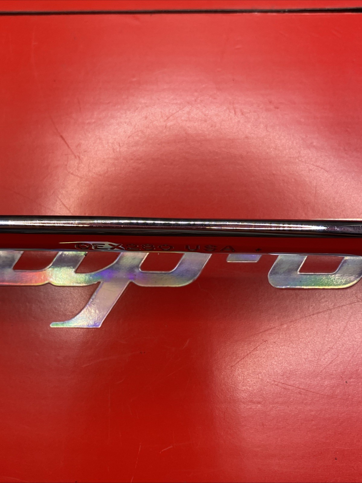 Snap On Tools OEX280 7/8″ 12PT SAE Short Chrome Combination Wrench Clean