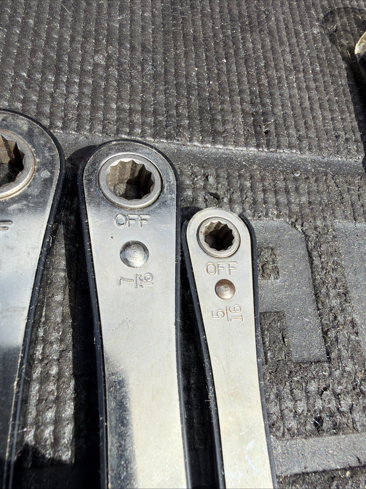 Sears Craftsman USA Nos 5pc Fog one Double Box Ratcheting Wrench Set Sae 4368