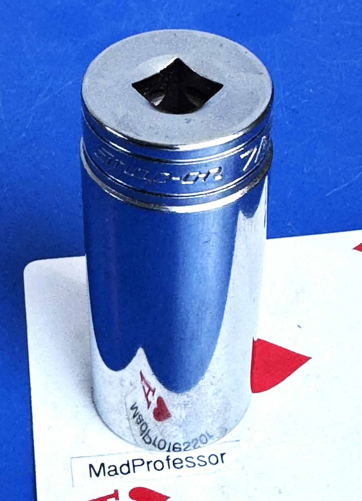 Snap-on Tools 3/8″ drive SAE 7/8″ Deep Chrome 12-point Socket wrench SF281 NEW