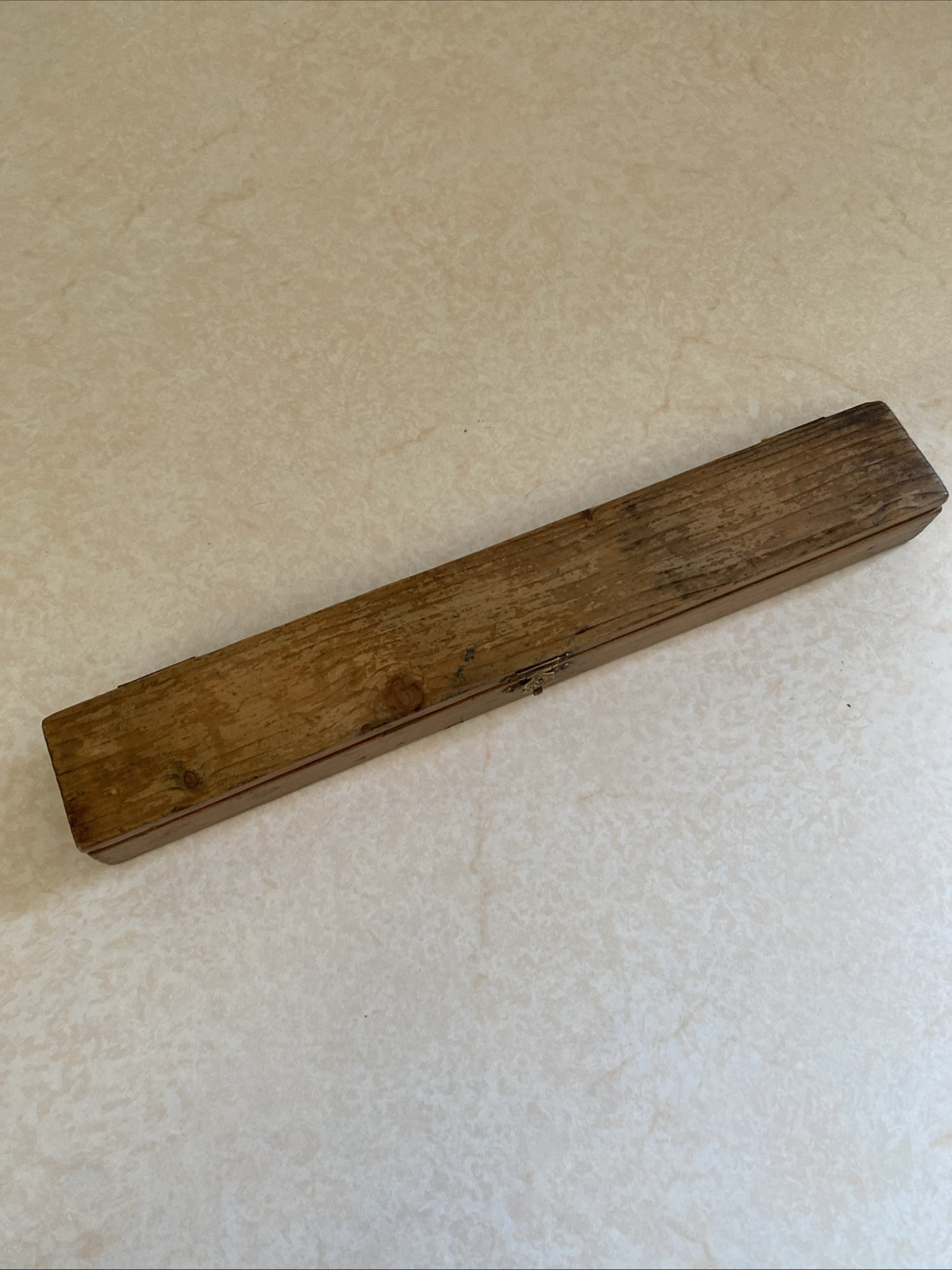 Schrader Service Tyre Gauge In Original Wooden Case Vintage Tool Classic Car