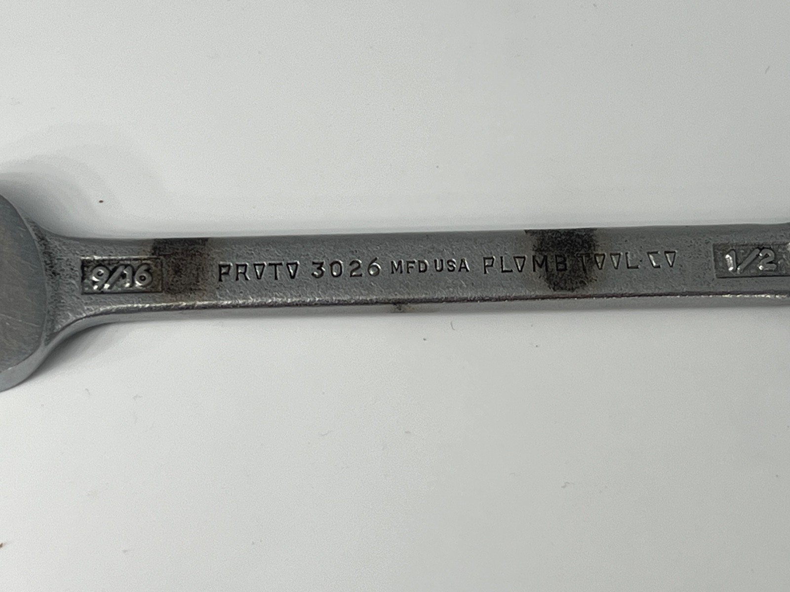 Vintage PLVMB PLOMB PROTO Open End Wrench Set 11pc Midget Ignition Tappet SAE