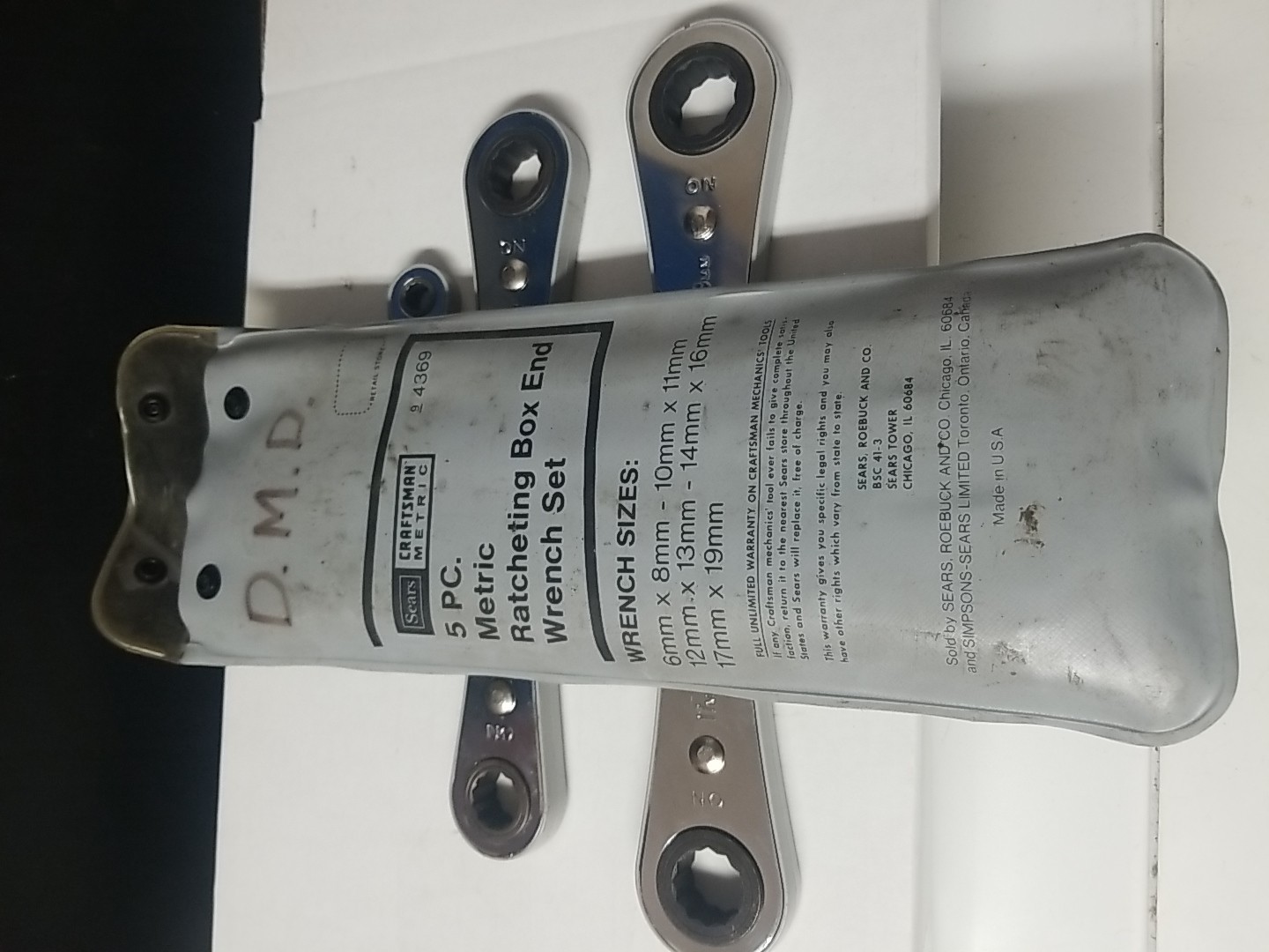 Sears Craftsman Ratcheting Double Box Wrench Lot Of (3) *See Description