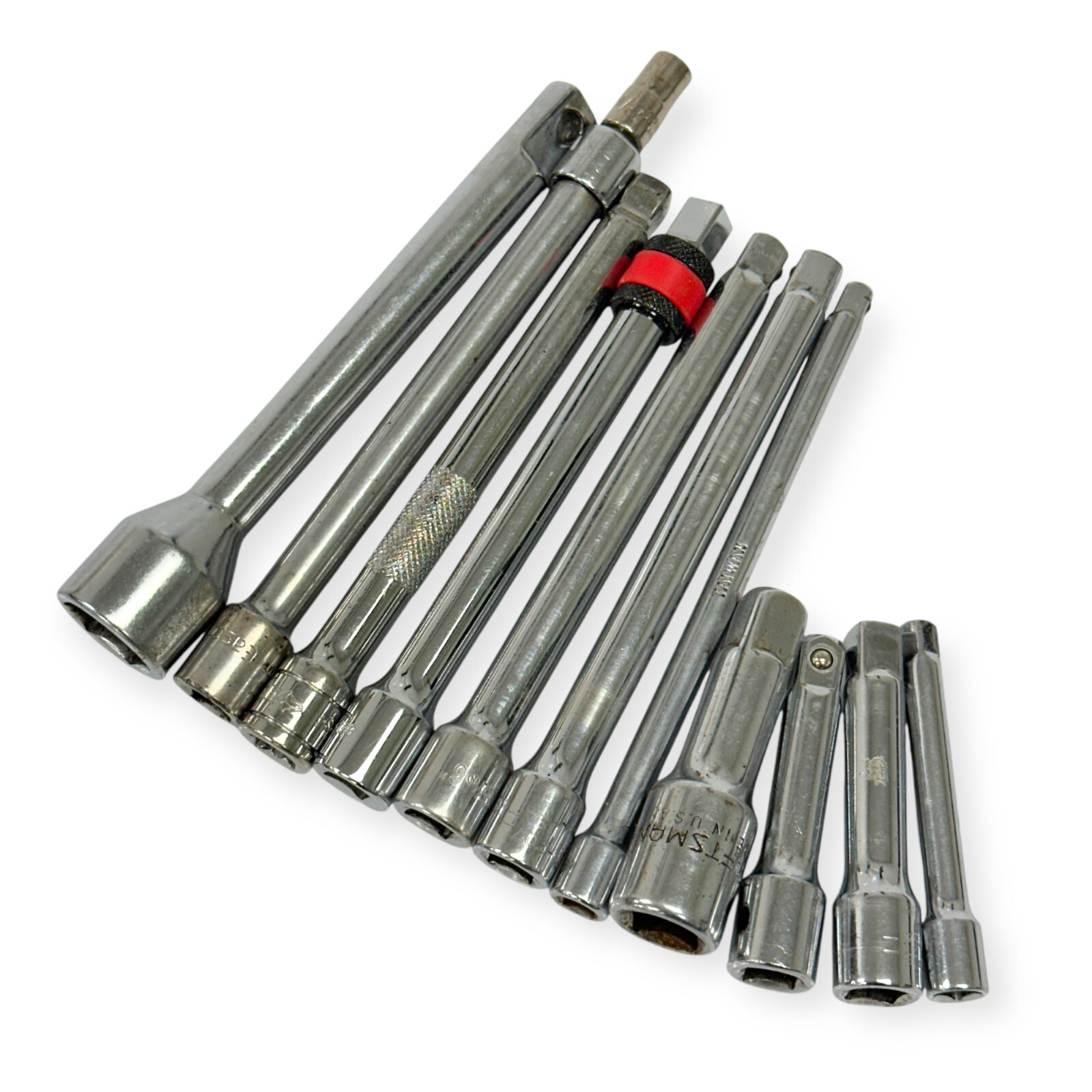 Craftsman, Husky and Assorted 3, 6, 7 in, 3/4, 3/8 in Extension Bar Set, 11 pcs
