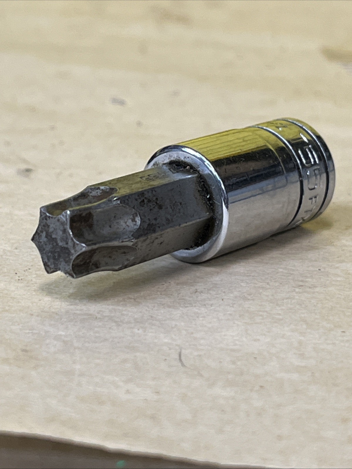 SNAP-ON FTX55E Standard T55 Torx Bit Chrome Socket Driver 3/8”