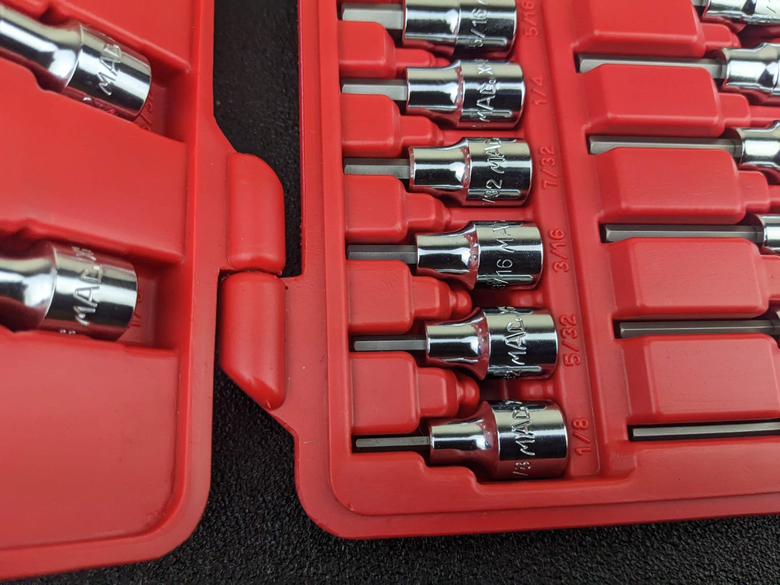 #bo766 Mac Tools SXH60B 60 PC. 3/8″ Master Hex Driver Socket Set EXCELLENT
