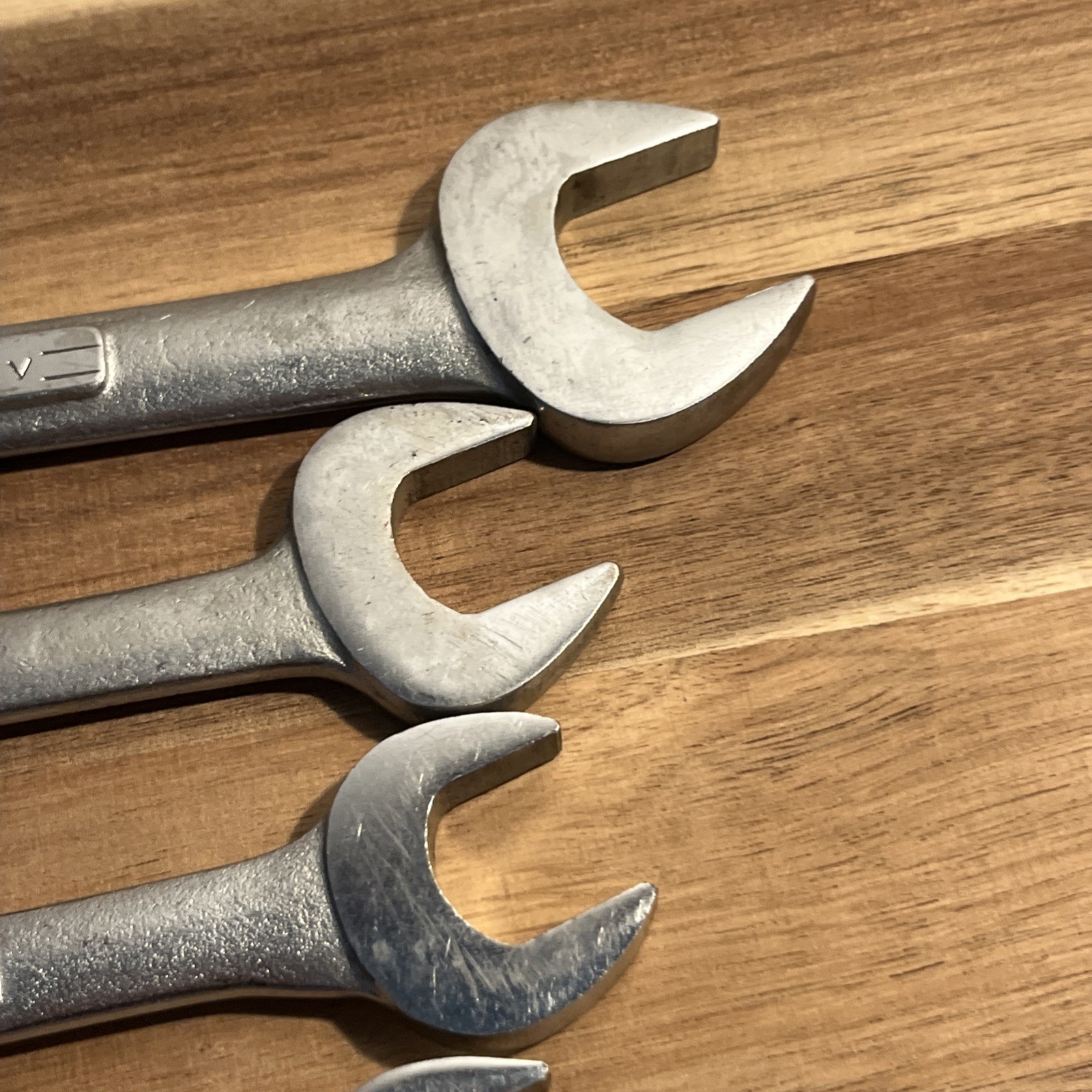 Vtg Craftsman Metric 8 Pc Open End Wrench Set 6mm – 24mm 16 Sizes =V= V, VV