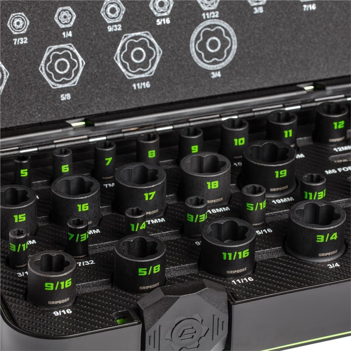 Grip Edge Tools MX32S 32 Piece Master Socket Extractor Set