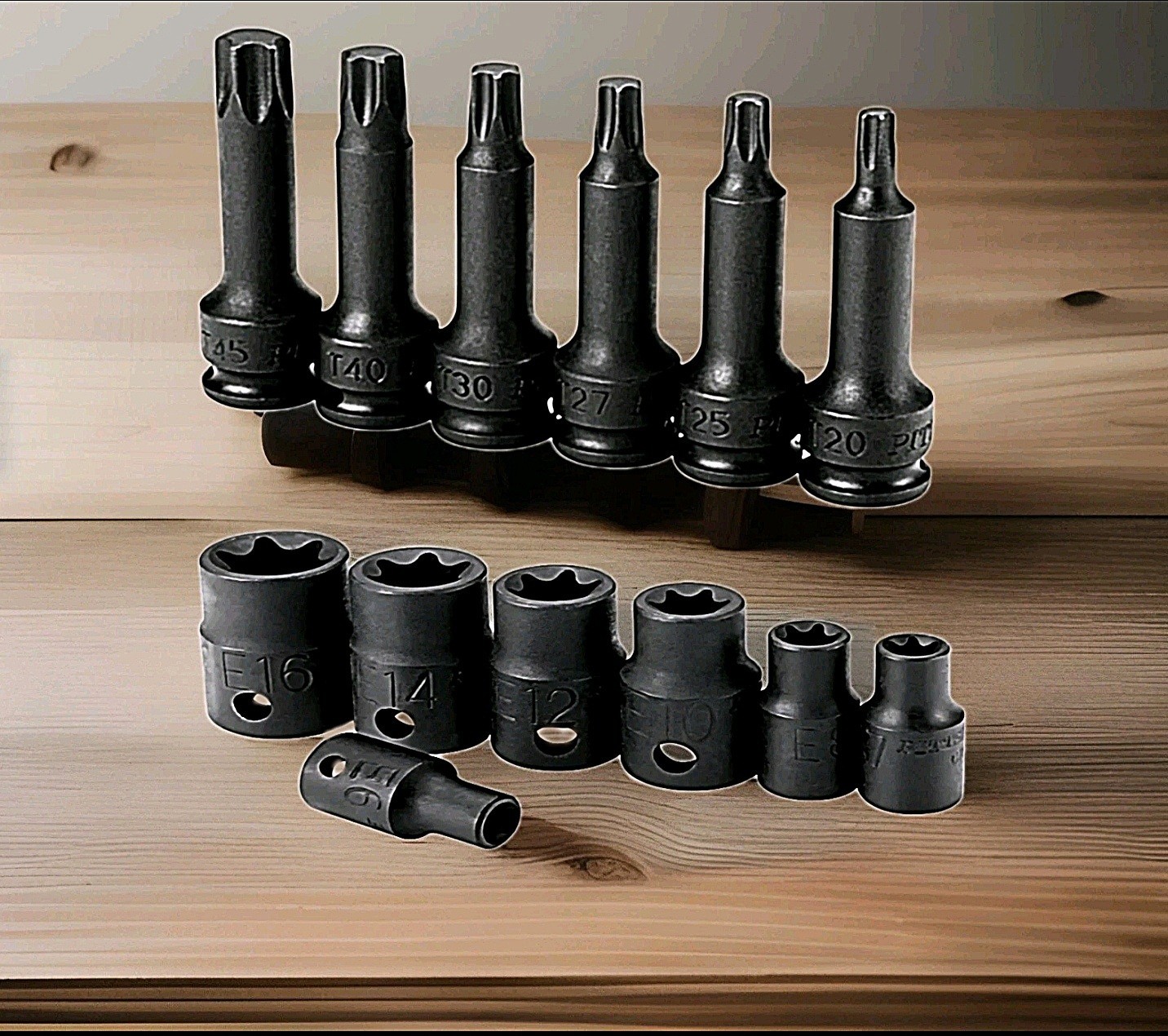 PITTSBURGH 1/4 in Drive Star Bit Socket 6pc/ 1/4 in., 3/8 in. Dr Impact E Socket