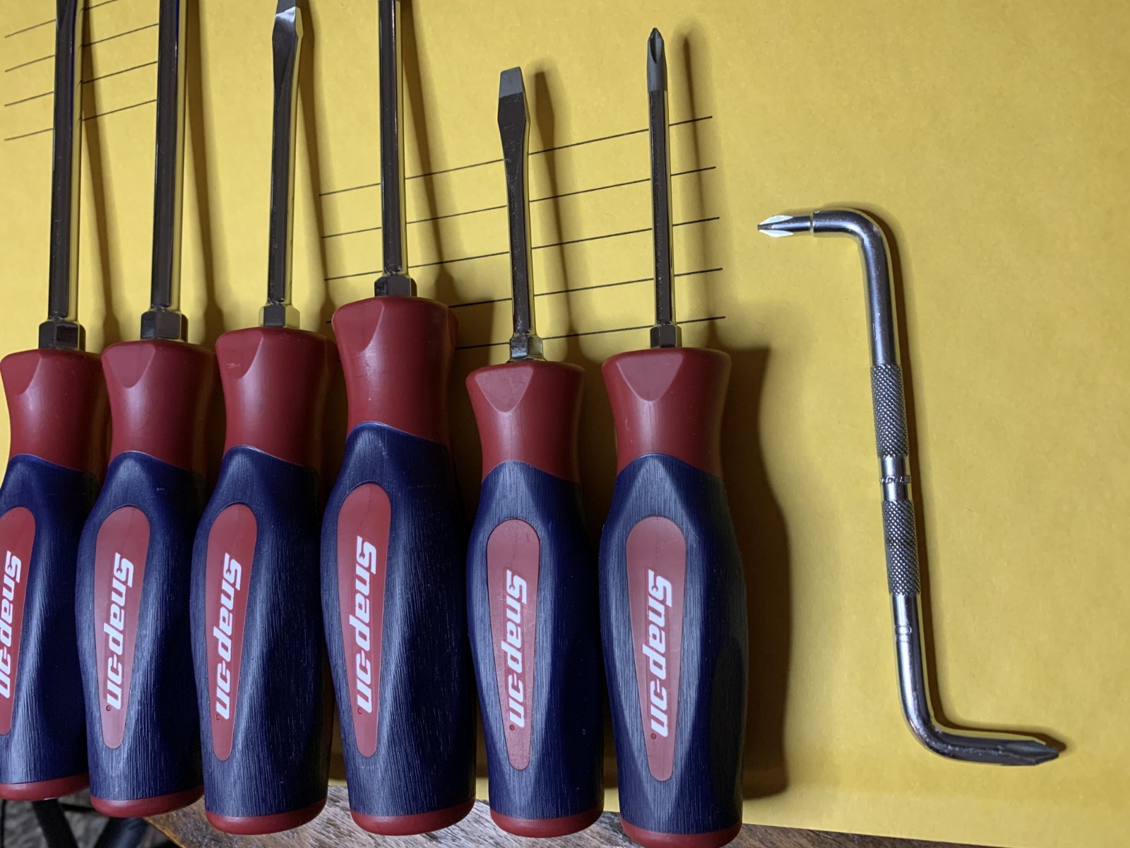Snap On 7 Piece Screwdriver Set SHDX60R Red/Blue