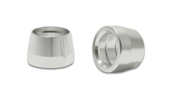 Vibrant 28980 Compression Ferrule – 10 AN – Aluminum – PTFE Fittings – Pair