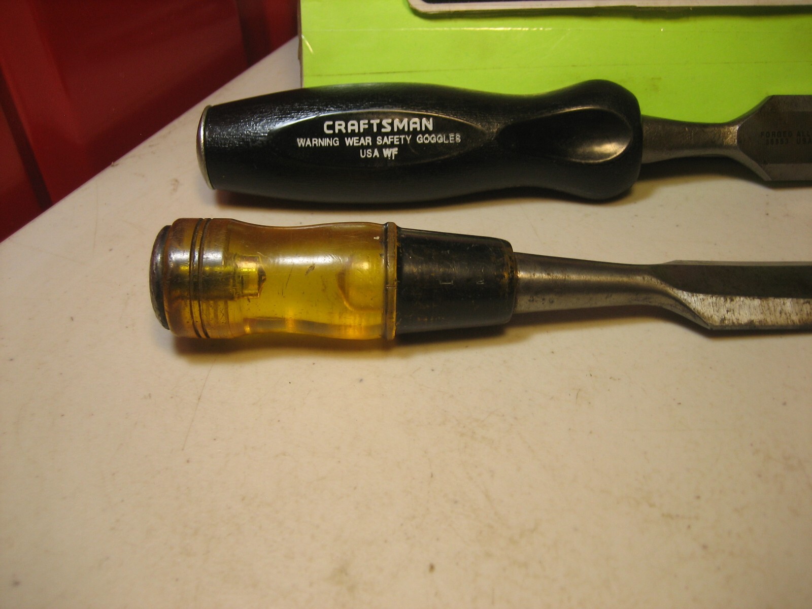 CRAFTSMAN 1″ STRIKING Wood Chisel PLUS EXTRA BOTH USA