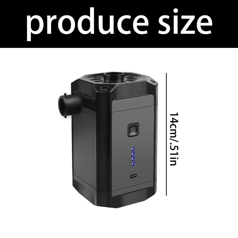 5200mAh Battery Rechargeable Air Pumps Inflates Deflates Camping Mattress Tents