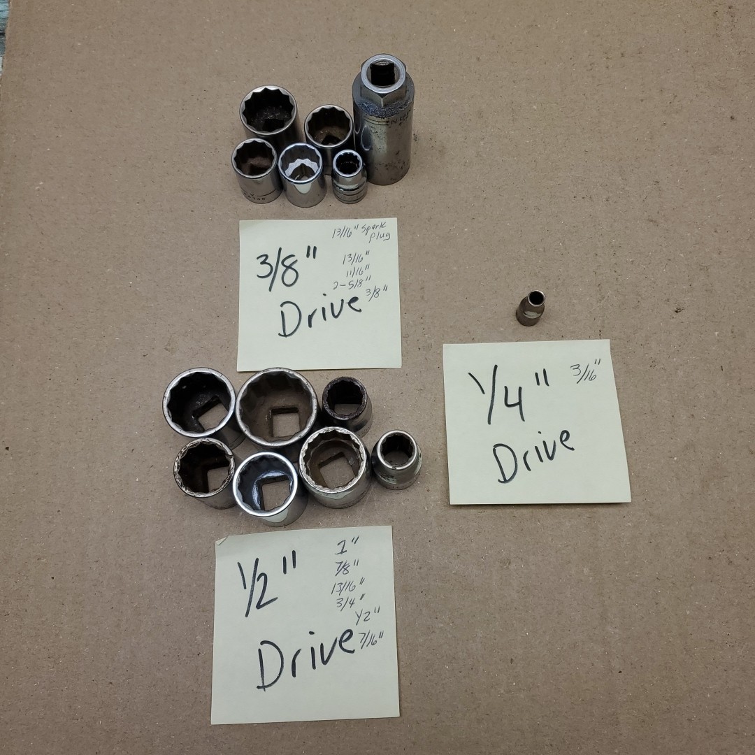 Mixed Lot of 14 Craftsman Blackhawk and SK sockets see pictures