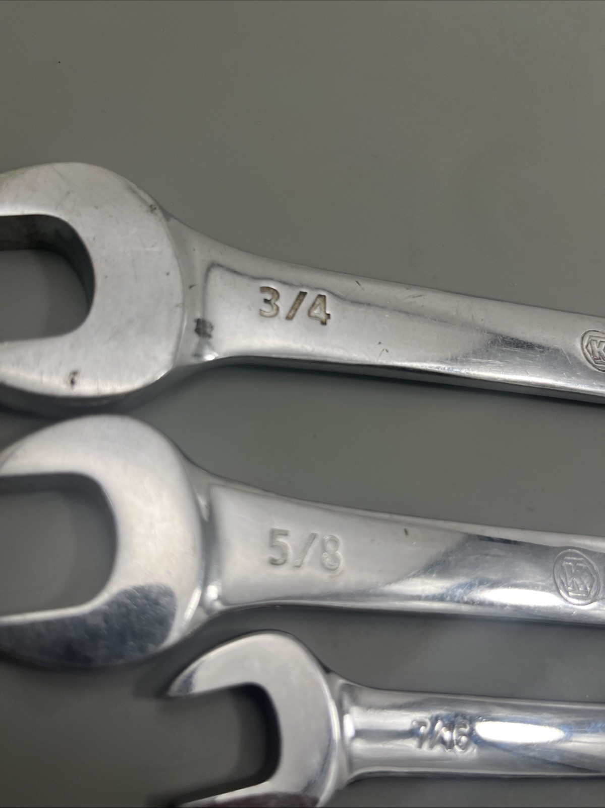 Vintage Kobalt Combo Wrench Set Of 6 SAE 1/4,5/16,3/8,7/16,5/8,3/4”