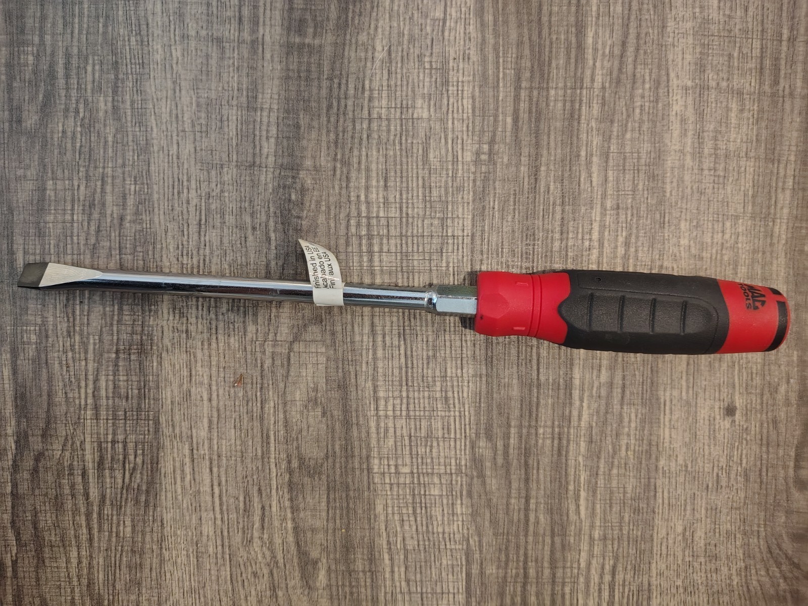 Mac Tools PKRB8DR-S Keystone Flat Slotted Screwdriver 3/8″ x 8″ Mac-Grip NEW!